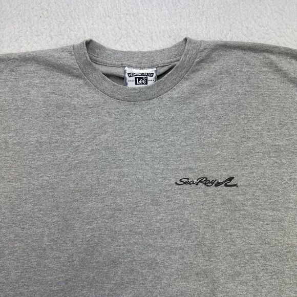 Vintage Sea Ray Boats Shirt Mens XL Gray 2000 PACE Anniversary Tour Short Sleeve - Picture 3 of 12